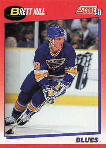1991-92 Score Canadian English Hockey Brett Hull #1