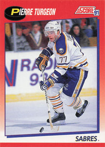 1991-92 Score Canadian English Hockey Pierre Turgeon #4