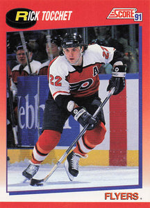 1991-92 Score Canadian English Hockey Rick Tocchet #9