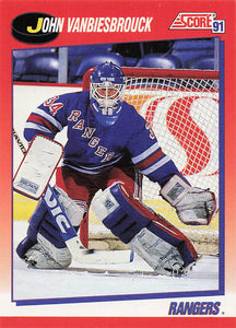 1991-92 Score Canadian English Hockey John Vanbiesbrouck #10