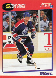 1991-92 Score Canadian English Hockey Steve Smith #11