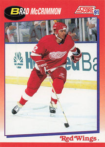 1991-92 Score Canadian English Hockey Brad McCrimmon #16