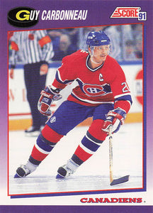 1991-92 Score American Hockey Guy Carbonneau #19