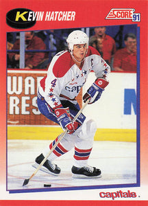 1991-92 Score Canadian English Hockey Kevin Hatcher #20