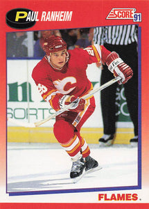 1991-92 Score Canadian English Hockey Paul Ranheim #21