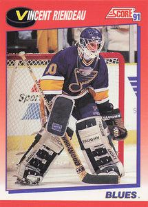 1991-92 Score Canadian English Hockey Vincent Riendeau #23