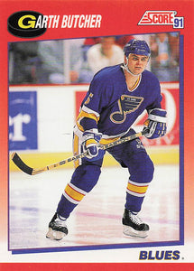 1991-92 Score Canadian English Hockey Garth Butcher #24