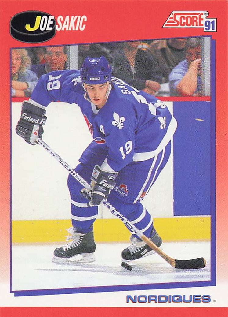 1991-92 Score Canadian English Hockey Joe Sakic #25