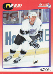 1991-92 Score Canadian English Hockey Rob Blake #27