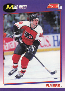 1991-92 Score American Hockey Mike Ricci #28