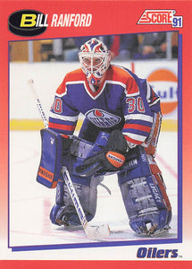 1991-92 Score Canadian English Hockey Bill Ranford #30