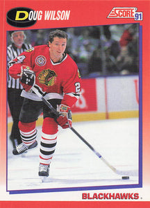 1991-92 Score Canadian English Hockey Doug Wilson #35