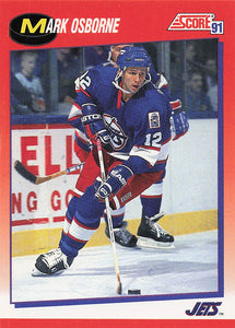 1991-92 Score Canadian English Hockey Mark Osborne #39