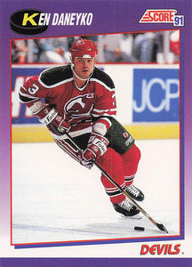 1991-92 Score Canadian English Hockey Ken Daneyko #46