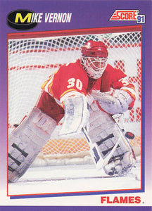 1991-92 Score American Hockey Mike Vernon #80