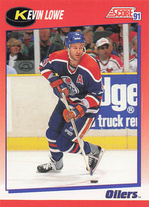 1991-92 Score Canadian English Hockey Kevin Lowe #109