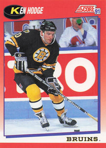 1991-92 Score Canadian English Hockey Ken Hodge #113
