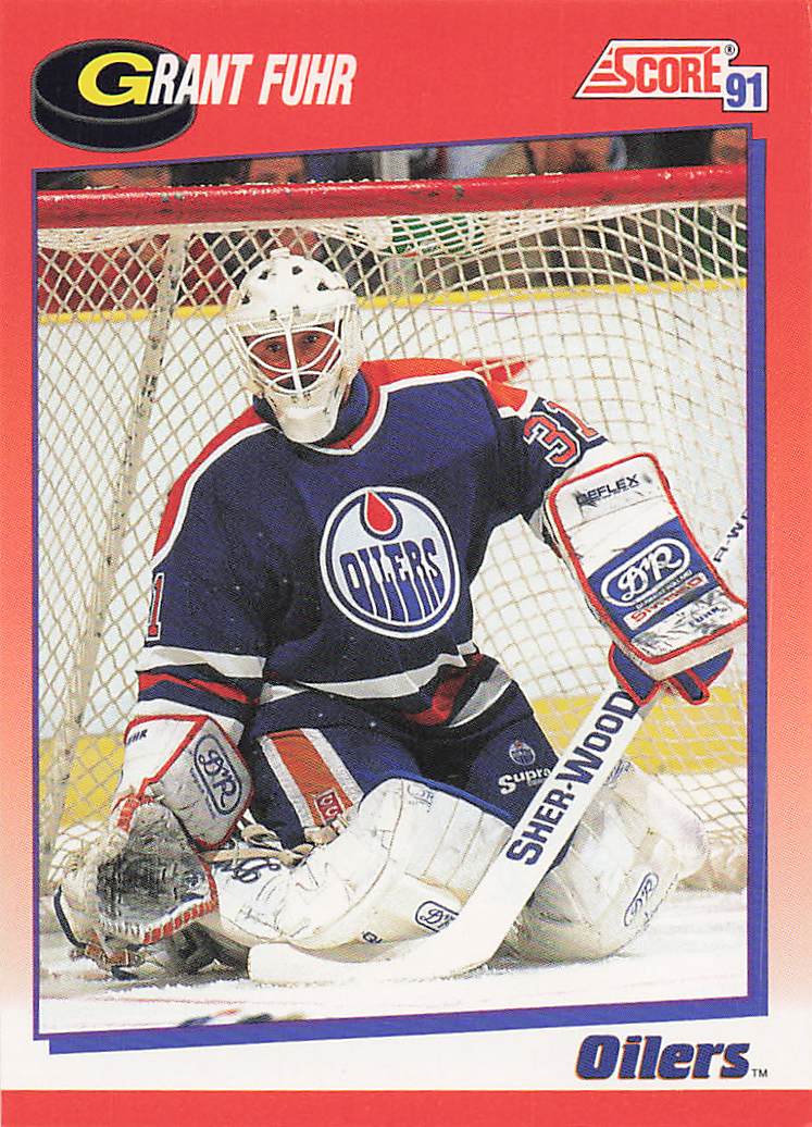 1991-92 Score Canadian English Hockey Grant Fuhr #114