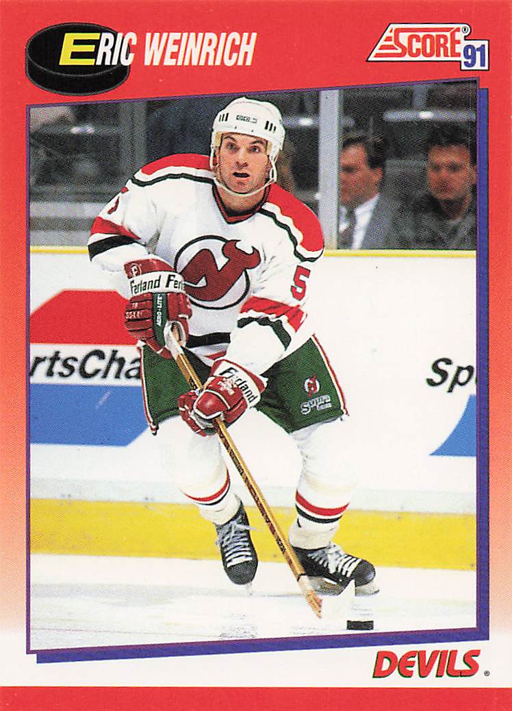 1991-92 Score Canadian English Hockey Eric Weinrich #131