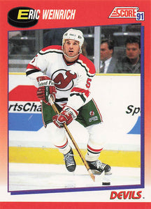 1991-92 Score Canadian English Hockey Eric Weinrich #131