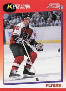 1991-92 Score Canadian English Hockey Keith Acton #133