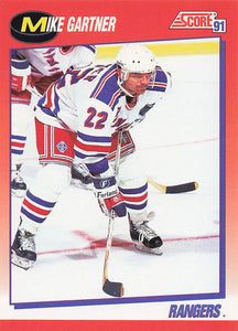 1991-92 Score Canadian English Hockey Mike Gartner #135