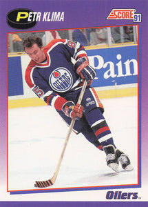 1991-92 Score American Hockey Petr Klima #136