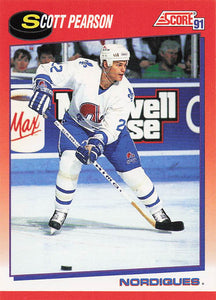 1991-92 Score Canadian English Hockey Scott Pearson #138