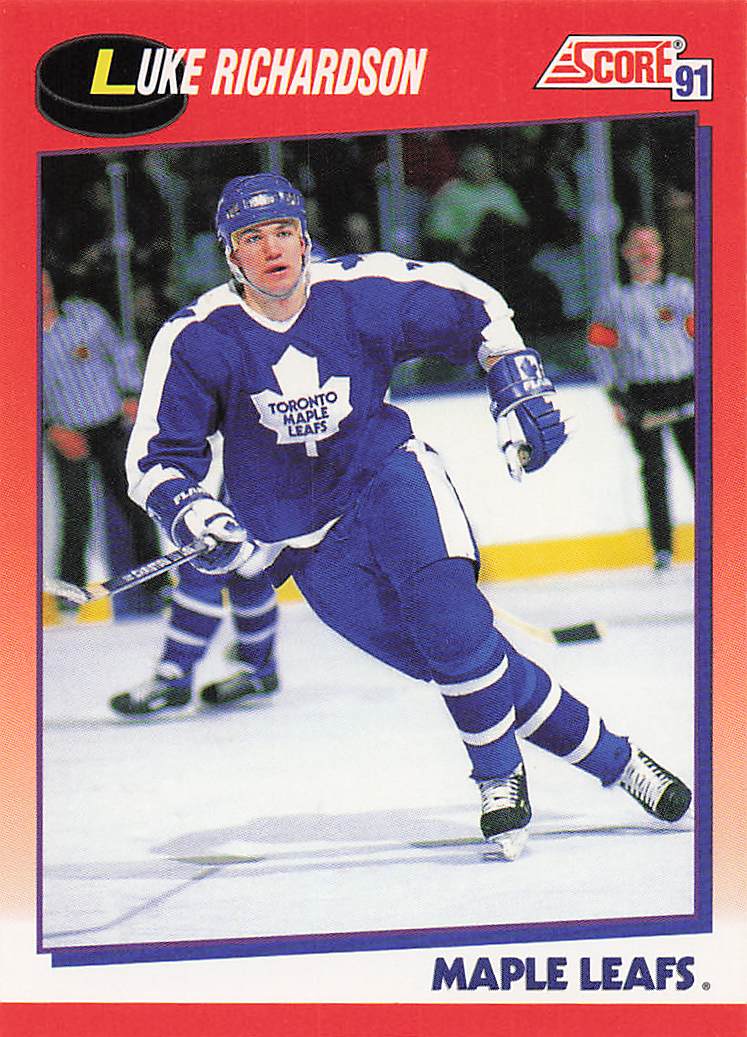 1991-92 Score Canadian English Hockey Luke Richardson #139