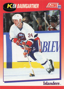 1991-92 Score Canadian English Hockey Ken Baumgartner #148