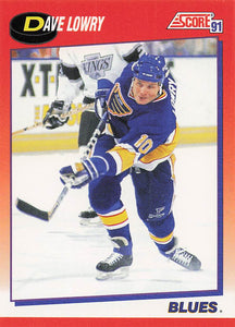 1991-92 Score Canadian English Hockey Dave Lowry #149
