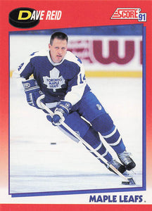 1991-92 Score Canadian English Hockey Dave Reid #173