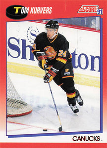 1991-92 Score Canadian English Hockey Tom Kurvers #174