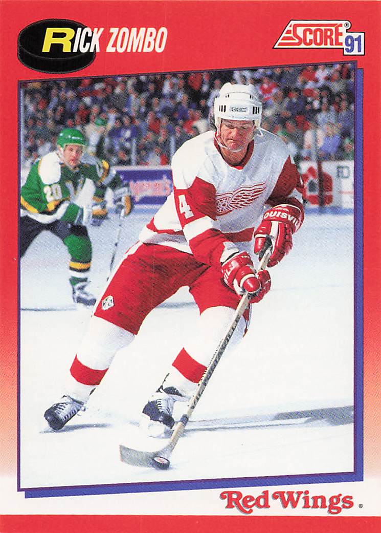 1991-92 Score Canadian English Hockey Rick Zombo #177
