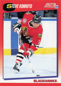 1991-92 Score Canadian English Hockey Steve Konroyd #189