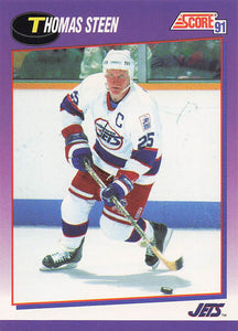 1991-92 Score American Hockey Thomas Steen #198