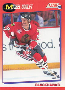 1991-92 Score Canadian English Hockey Michel Goulet #201