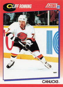 1991-92 Score Canadian English Hockey Cliff Ronning #212