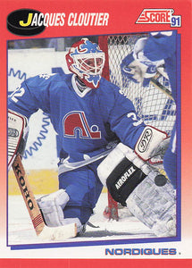 1991-92 Score Canadian English Hockey Jacques Cloutier #236