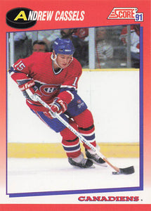 1991-92 Score Canadian English Hockey Andrew Cassels #238