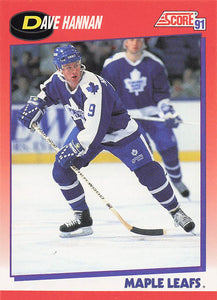 1991-92 Score Canadian English Hockey Dave Hannan #241
