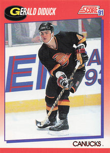 1991-92 Score Canadian English Hockey Gerald Diduck #243