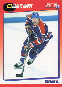 1991-92 Score Canadian English Hockey Charlie Huddy #247