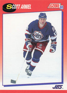 1991-92 Score Canadian English Hockey Scott Arniel #256