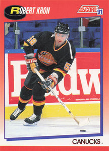 1991-92 Score Canadian English Hockey Robert Kron #257