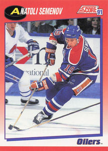1991-92 Score Canadian English Hockey Anatoli Semenov #258
