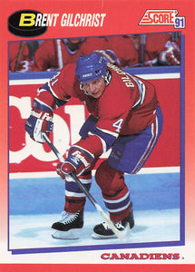 1991-92 Score Canadian English Hockey Brent Gilchrist #259