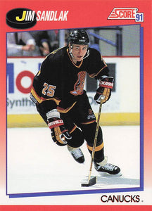 1991-92 Score Canadian English Hockey Jim Sandlak #260