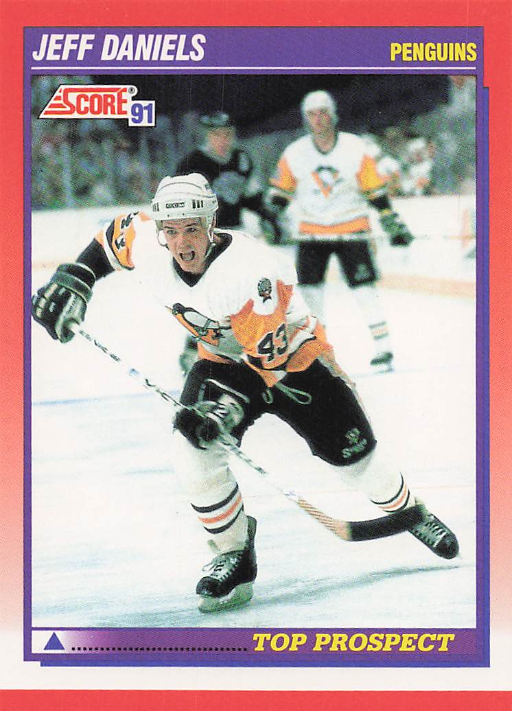 1991-92 Score Canadian English Hockey Jeff Daniels #290 Rookie
