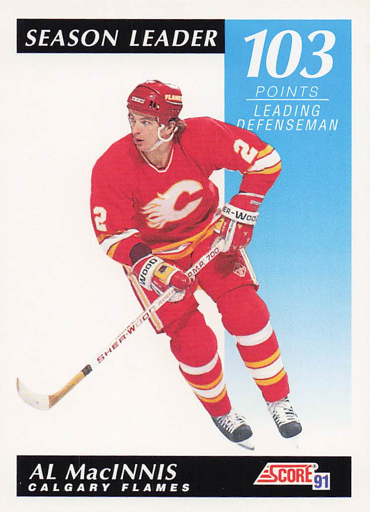 1991-92 Score Canadian English Hockey Al MacInnis #299